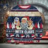 Ain’t No Laws When You’re Drink Miller Lite With Claus Ugly Christmas Sweater