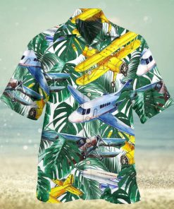 Airplane Tropical Leaf Wish Right Now Hawaiian Shirt