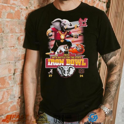 Alabama Crimson Tide 2023 88th Battle For The State Iron Bowl 27 24 Auburn Shirt