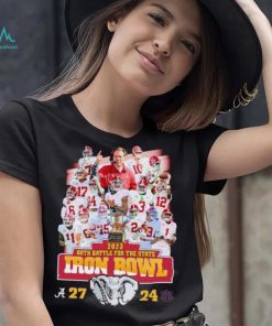Alabama Crimson Tide 2023 88th Battle for the State Iron Bowl Alabama 27 24 Auburn shirt, hoodie, sweater, long sleeve and tank top Alabama Crimson Tide 2023 88th Battle for the State Iron Bowl Alabama 27 24 Auburn shirt