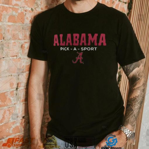 Alabama Crimson Tide Fanatics Branded Personalized Authentic Pick A Sport T Shirt