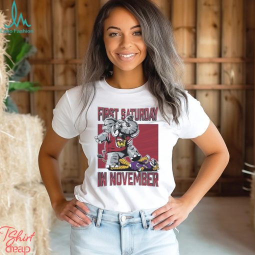 Alabama Crimson Tide First Saturday Elephant In November Shirt