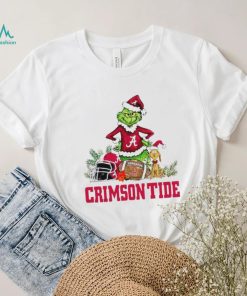 Alabama Crimson Tide Grinch and Max dog funny Christmas shirt