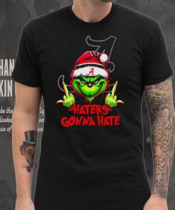Alabama Crimson Tide Grinch middle finger haters gonna hate shirt