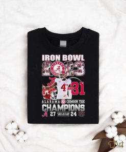 Alabama Crimson Tide Iron Bowl 2023 4th And 31 Champions 27 24 Auburn Tigers Shirt