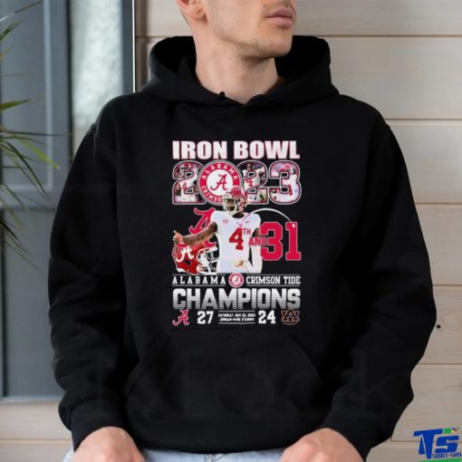 Alabama Crimson Tide Iron Bowl 2023 4th And 31 Champions 27 24 Auburn Tigers Shirt