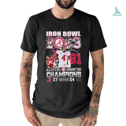 Alabama Crimson Tide Iron Bowl 2023 4th And 31 Champions 27 24 Auburn Tigers Shirt