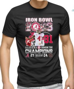 Alabama Crimson Tide Iron Bowl 2023 4th And 31 Champions 27 24 Auburn Tigers Shirt