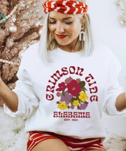 Alabama Crimson Tide League Collegiate Wear Two Hit Flower Tumble T Shirt