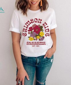 Alabama Crimson Tide League Collegiate Wear Two Hit Flower Tumble T Shirt