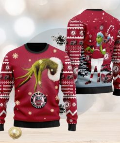 Alabama Crimson Tide Team Grinch Ugly Christmas 3D Sweater