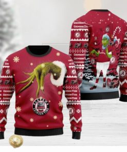 Alabama Crimson Tide Team Grinch Ugly Christmas 3D Sweater