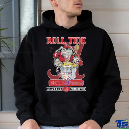 Alabama Defeat Lsu Tiger Mascot Roll Tide Beat Lsu Tigers 42 28 Alabama Crimson Tide T shirt