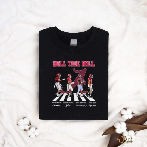 Alabama Roll Tide Roll Abbey Road 2023 Signatures Shirt