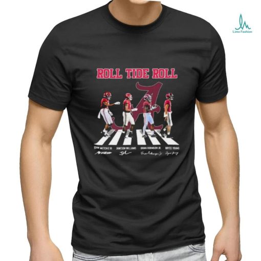 Alabama Roll Tide Roll Abbey Road 2023 Signatures Shirt