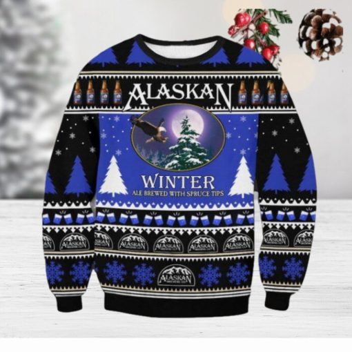 Alaskan Winter Christmas Ugly Sweater Gift For Men And Women