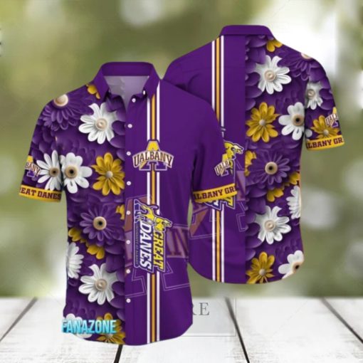 Albany Great Danes NCAA3 Flower Hawaii Shirt For Fans