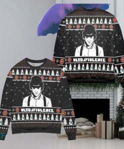 Alex A Clockwork Orange Snowman Pattern Ugly Christmas Sweaters Style Gift