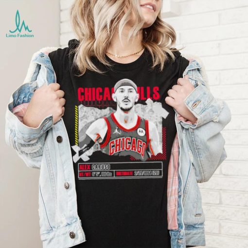 Alex Caruso number 6 Chicago Bulls basketball player pose paper gift shirt