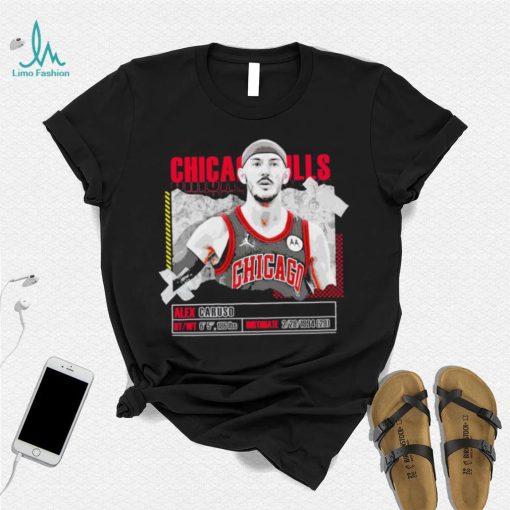 Alex Caruso number 6 Chicago Bulls basketball player pose paper gift shirt