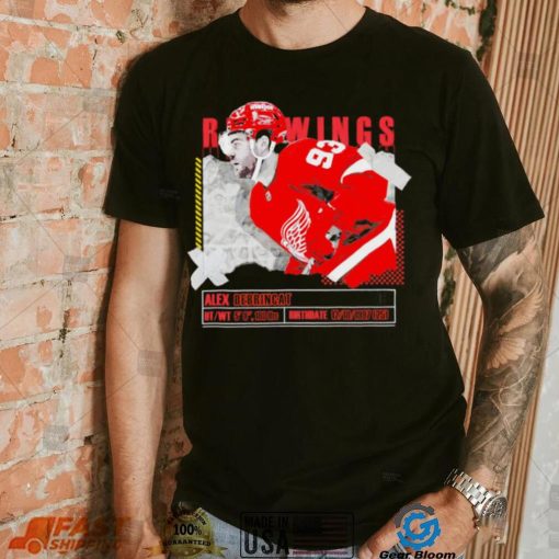 Alex DeBrincat number 93 Detroit Red Wings ice hockey player pose paper gift shirt