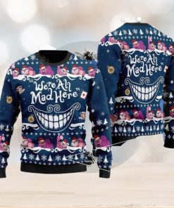 Alice In Wonderland Ugly Christmas Sweater Gift For Men And Women Cheshire Cat Smile