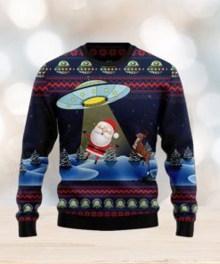 Alien And Santa Knitting Pattern Christmas Ugly Sweater