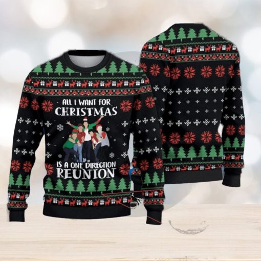 All I Want For Christmas Is A One Direction Reunion Ugly Sweater Christmas Ugly Sweater For Holiday Xmas Family Gift