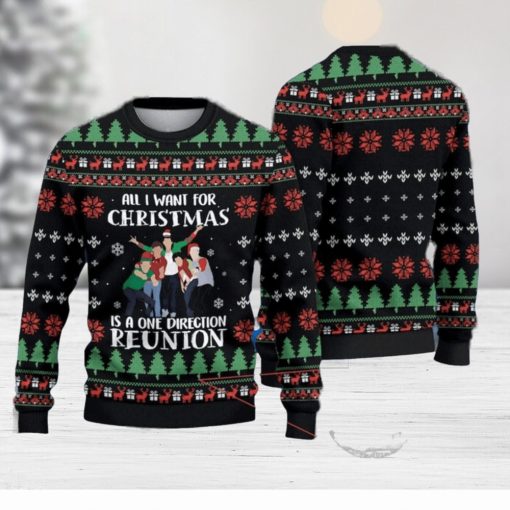 All I Want For Christmas Is A One Direction Reunion Ugly Sweater Christmas Ugly Sweater For Holiday Xmas Family Gift