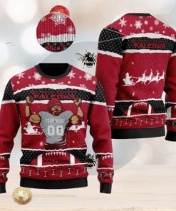 All I Want For Christmas Is Atlanta Falcons Custom Name Number Christmas 3D Sweater