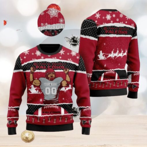 All I Want For Christmas Is Atlanta Falcons Custom Name Number Christmas 3D Sweater