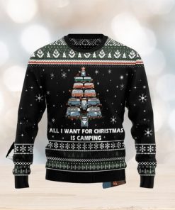 All I Want For Christmas Is Camping Ugly Christmas Sweater