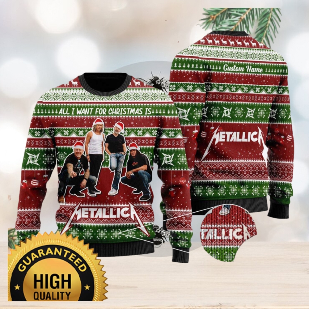 Metallica shop christmas sweater