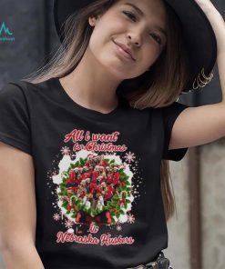 All I Want For Christmas Is Nebraska Cornhuskers Shirt