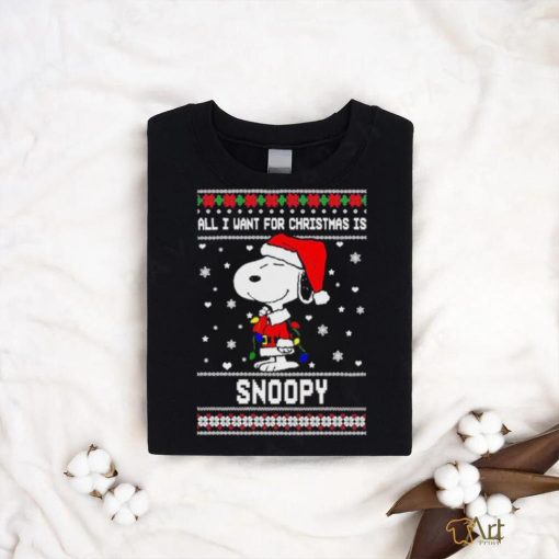 All I Want For Christmas Is Snoopy Shirt