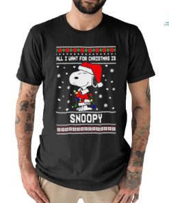 All I Want For Christmas Is Snoopy Shirt