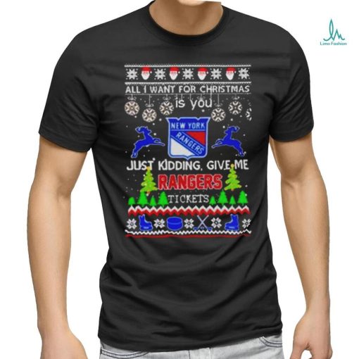 All I Want For Christmas Is You New York Rangers Ice Hockey shirt