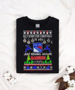 All I Want For Christmas Is You New York Rangers Ice Hockey shirt