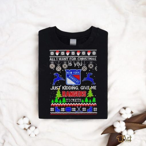 All I Want For Christmas Is You New York Rangers Ice Hockey shirt