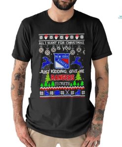 All I Want For Christmas Is You New York Rangers Ice Hockey shirt