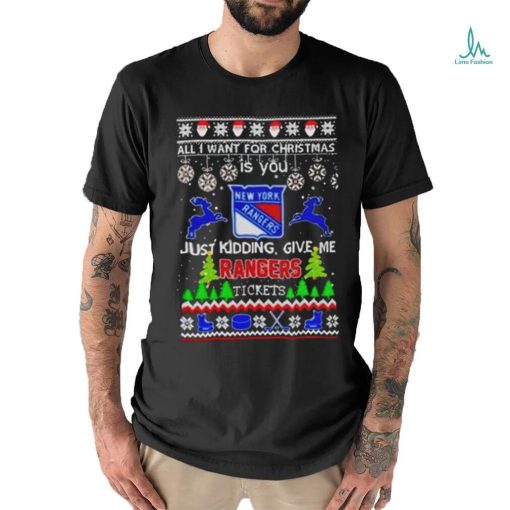 All I Want For Christmas Is You New York Rangers Ice Hockey shirt