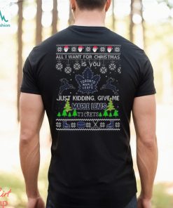 All I Want For Christmas Is You Toronto Maple Leafs Ice Hockey Ugly Christmas 2023 T shirt