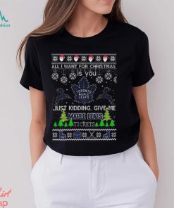 All I Want For Christmas Is You Toronto Maple Leafs Ice Hockey Ugly Christmas 2023 T shirt