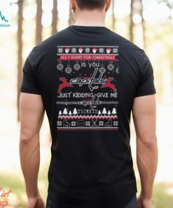 All I Want For Christmas Is You Washington Capitals Ice Hockey Ugly Christmas 2023 T shirt