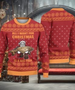 All I Want For Christmas Is You a Big Fish Ugly Christmas Sweater Xmas Christmas Gift 3D Sweater