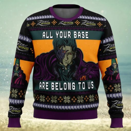 All Your Base Are Belong To Us Zero Wing Ugly Christmas Sweater