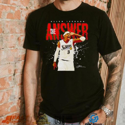 Allen Iverson the answer shirt