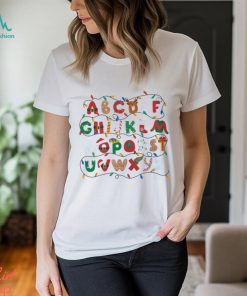 Alphabet Christmas Sweatshirt, Christmas Teacher Shirt