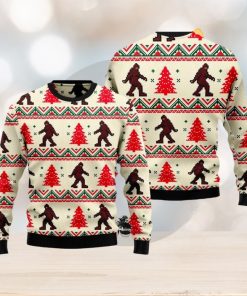 Amazing Monster Bigfoot 3D Ugly Christmas Sweater