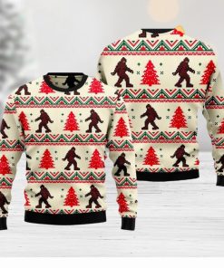 Amazing Monster Bigfoot 3D Ugly Christmas Sweater